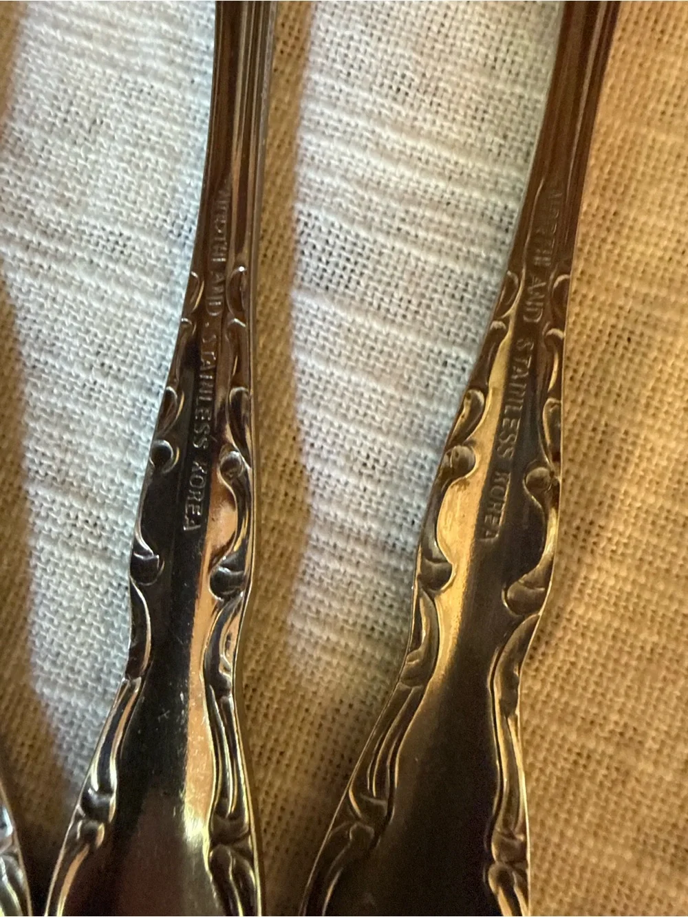 Vtg Oneida Northland Teaspoons Dinner Spoons 6”- Set of 6